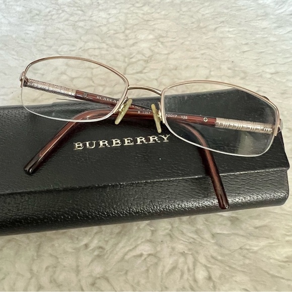 Burberry B 1157 1011 Half rim Gold metal brown plastic Eyeglass’s Frame main image 6